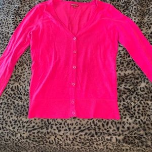 Hot pink cardigan